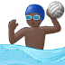 🤽🏿 person playing water polo: dark skin tone display on Samsung